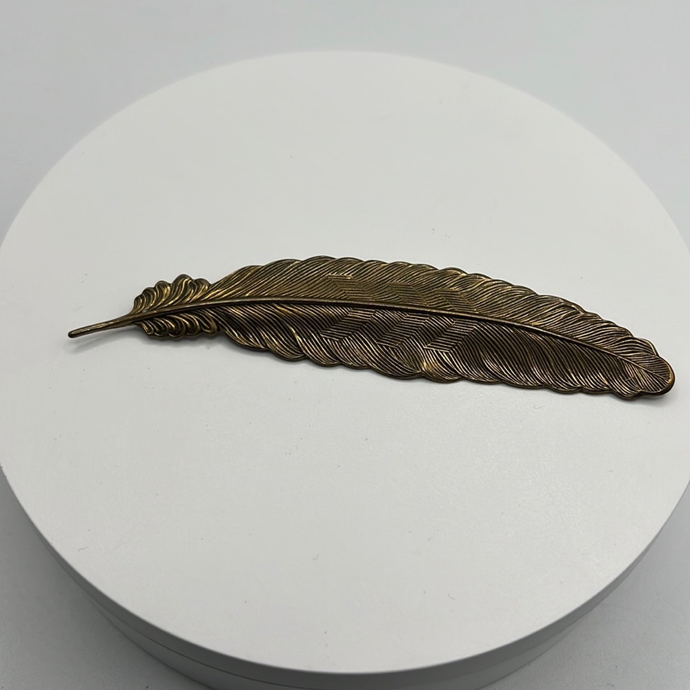 Vintage Jan Michaels San Francisco Leaf Brooch Pin Huge